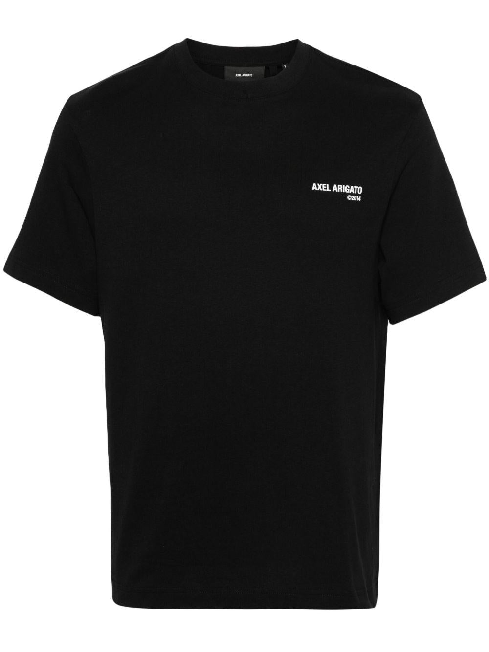 T-shirt nera con stampa 