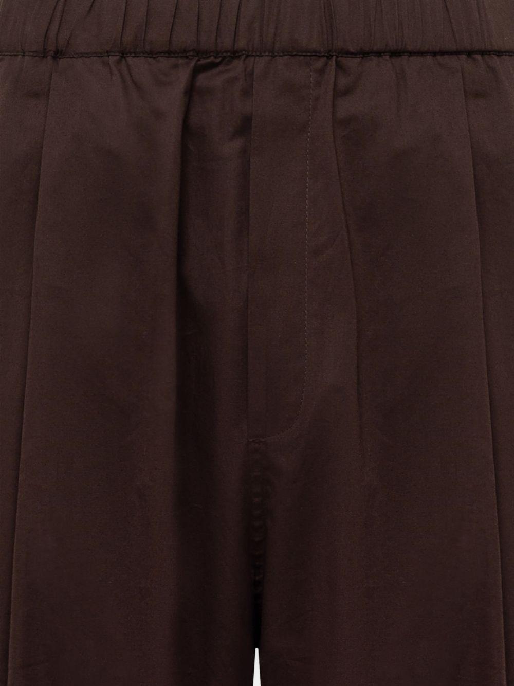 Pantaloni cioccolato con ricamo 