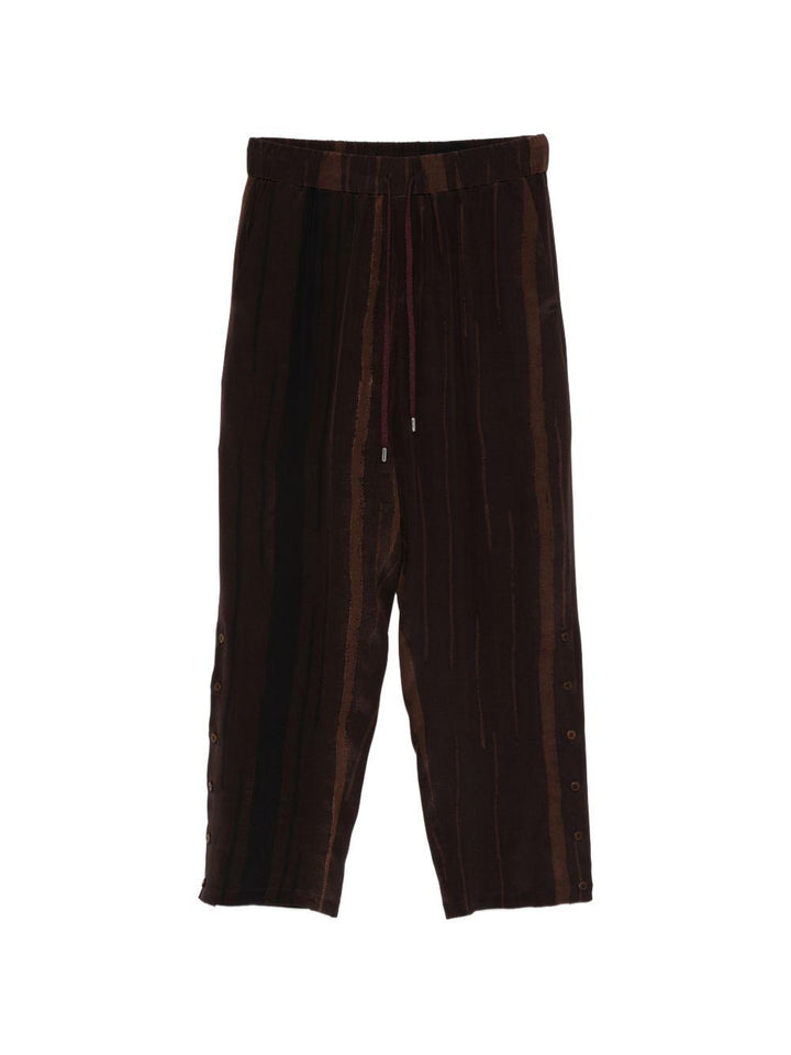 Pantaloni marrone/nero pajabot con coulisse 
