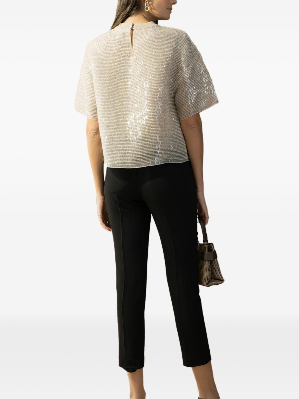 T-shirt con paillettes 