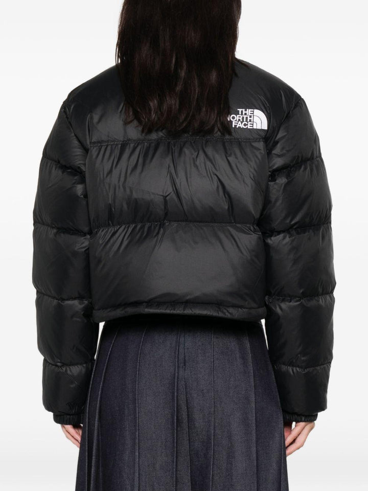 Piumino crop nero 
