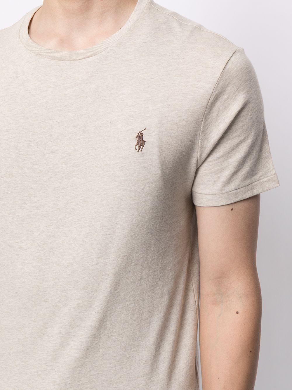 T-shirt grigia in cotone 
