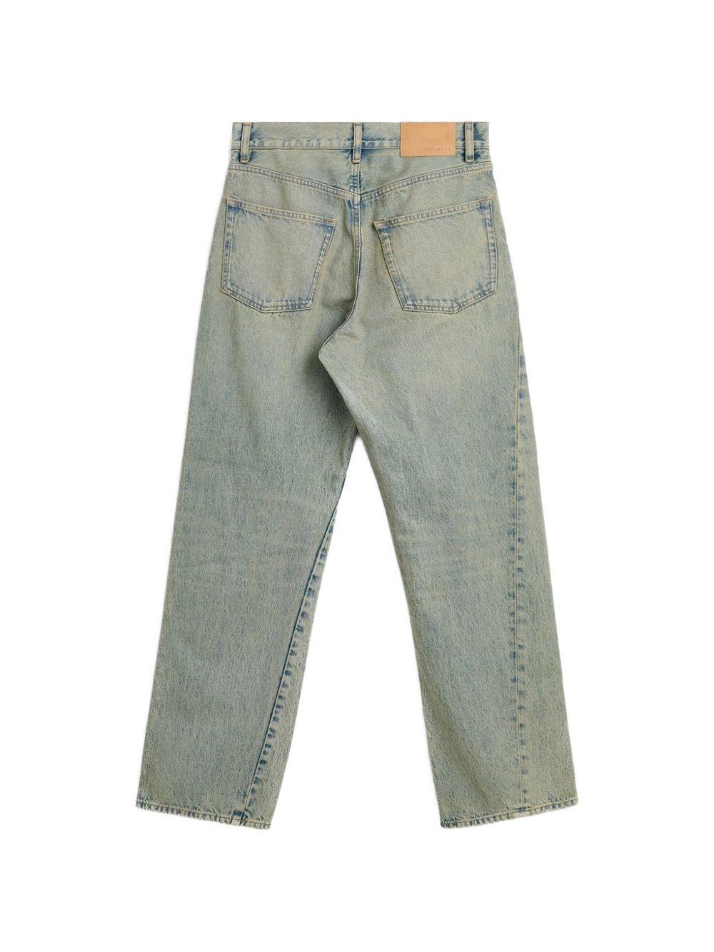 Jeans light vintage dust con bottoni 
