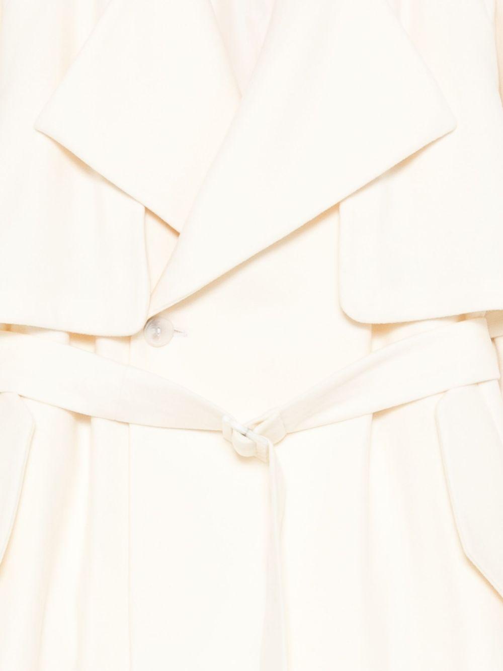 Cappotto Mariotto bianco con cintura 