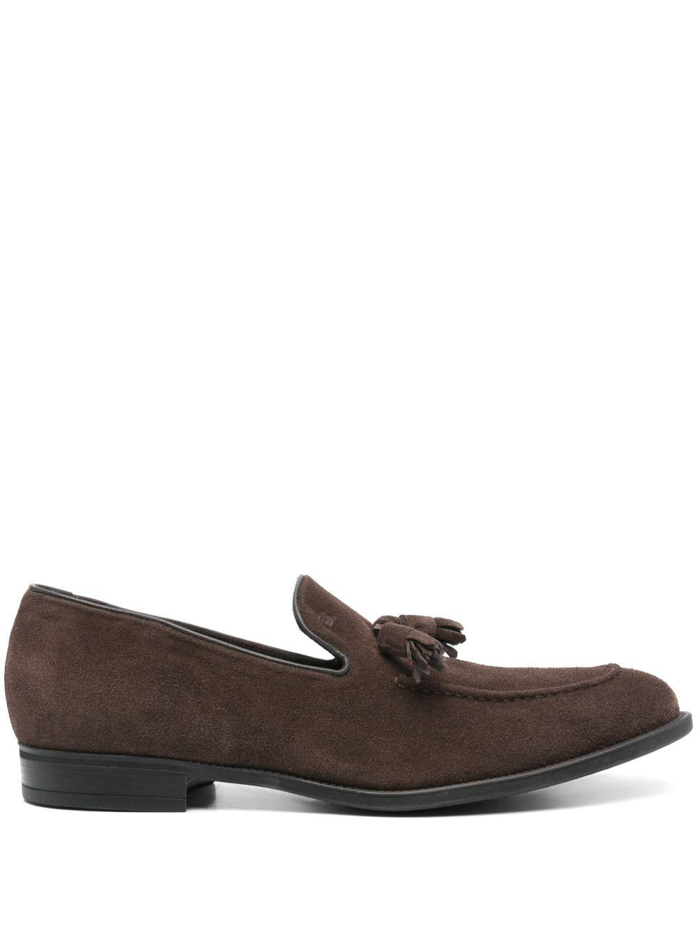 Mocassino marrone in pelle 