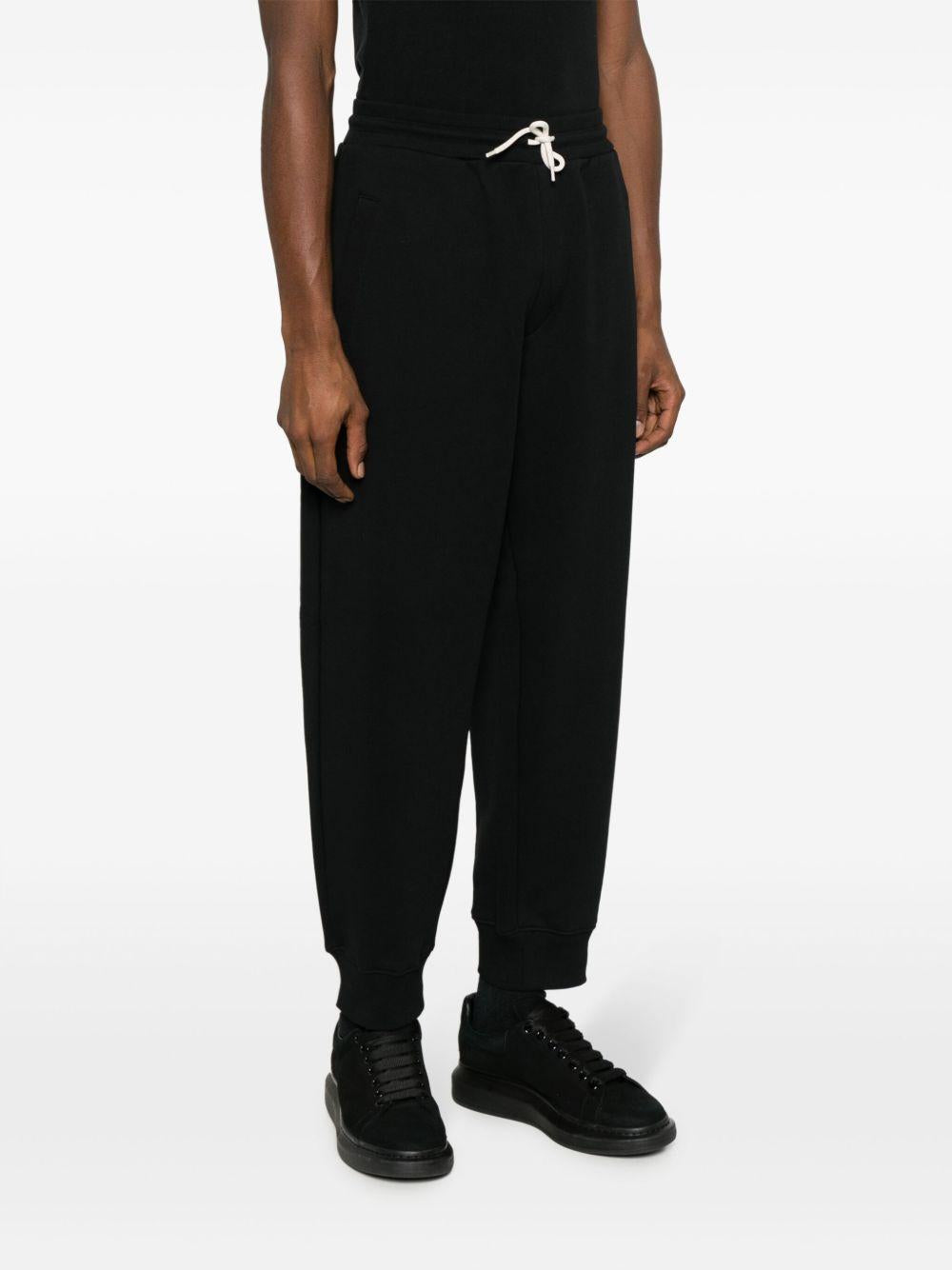 Track-pants in maglia nero 