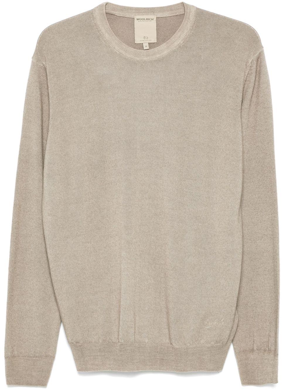 Maglione in lana beige 