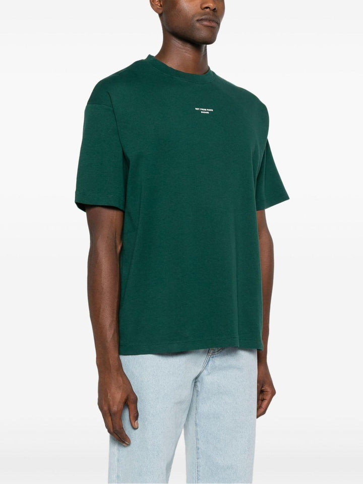 T-shirt verde con stampa 