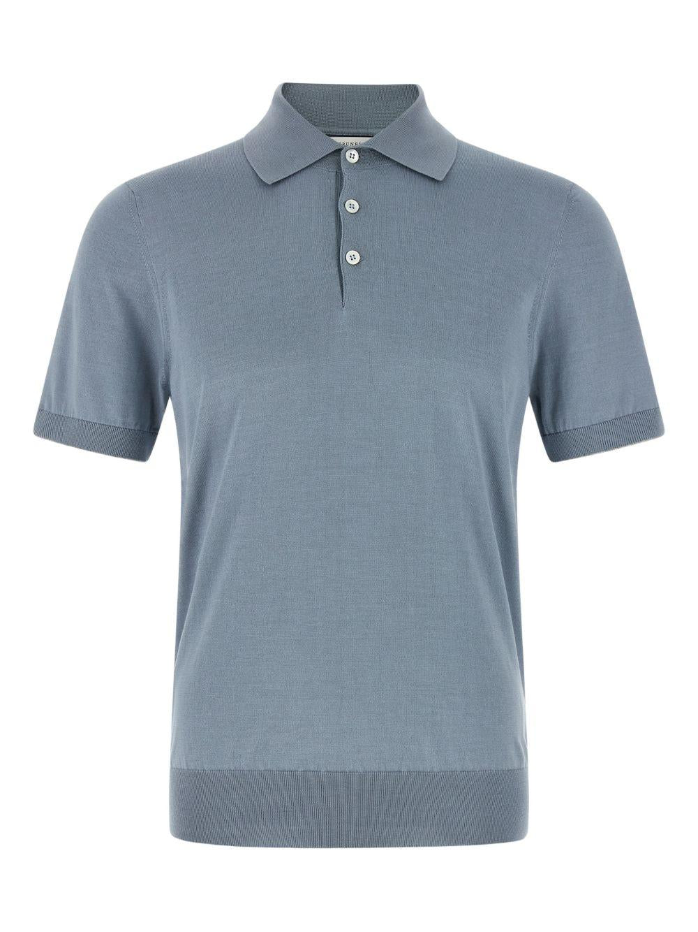Polo azzurro polvere 