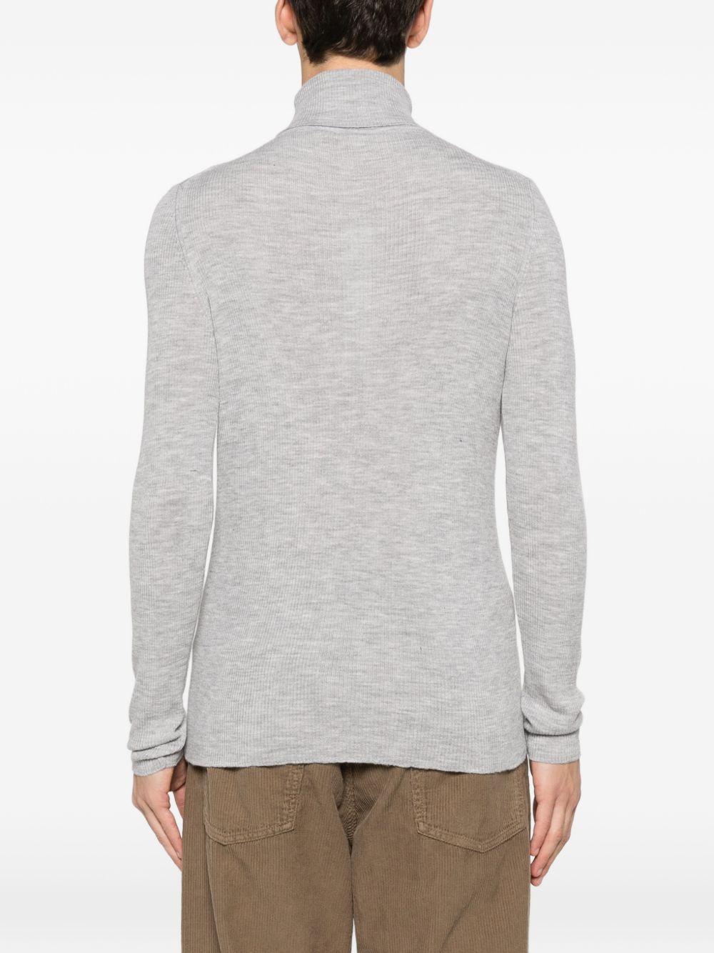 Maglione a collo alto grigio 
