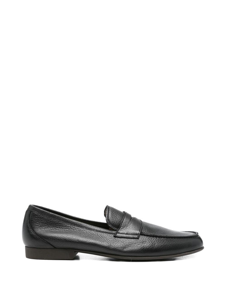 Mocassino nero in pelle 