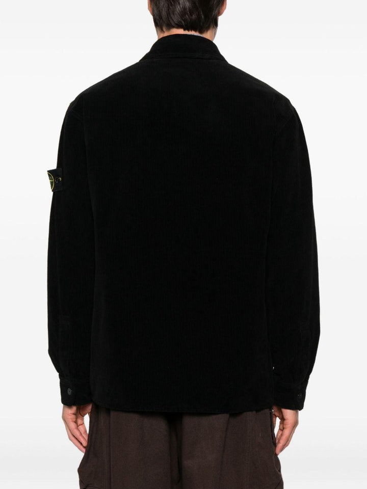 Camicia nera a maniche lunghe 
