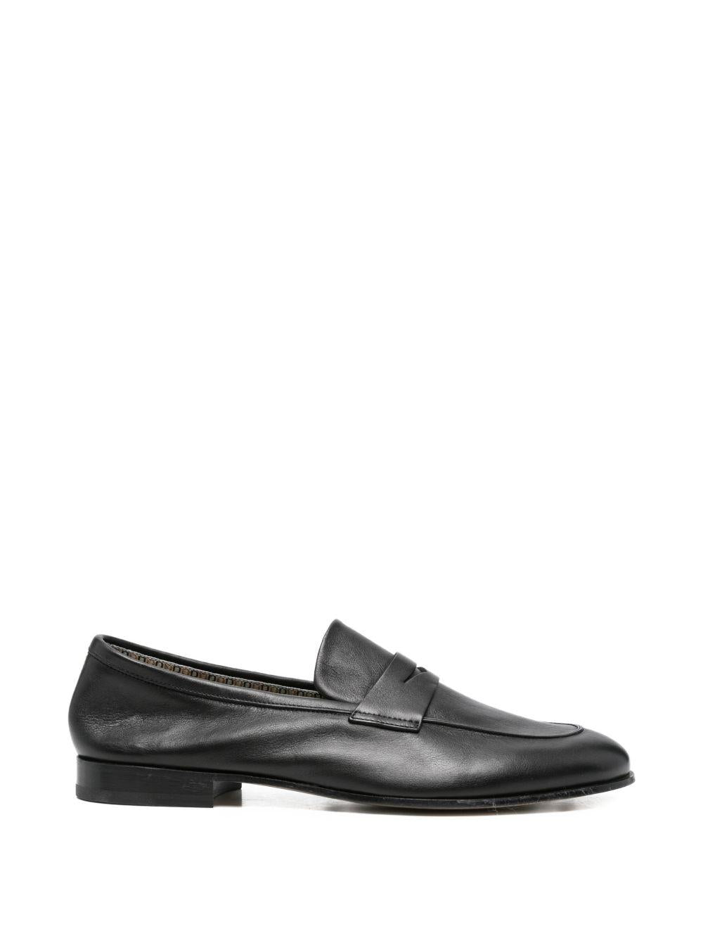 Mocassino nero in pelle 