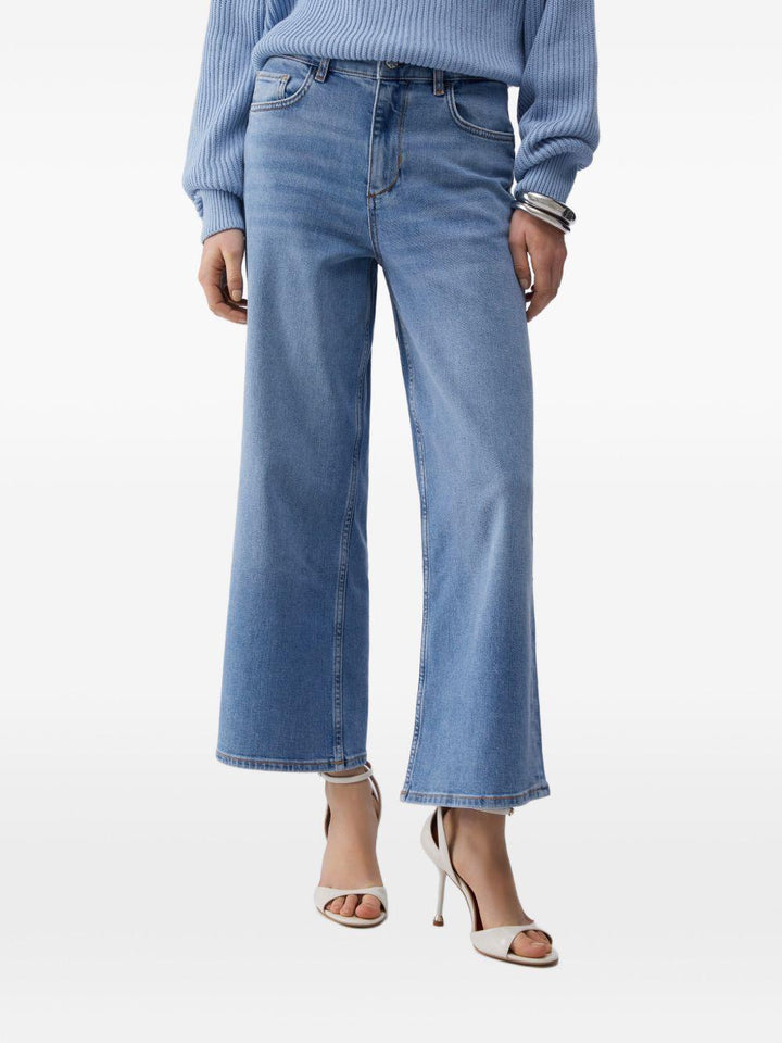 Jeans dritti a vita alta 
