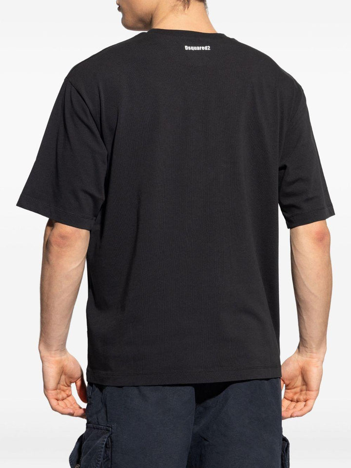 T-shirt bianca in cotone con stampa Obsessed2