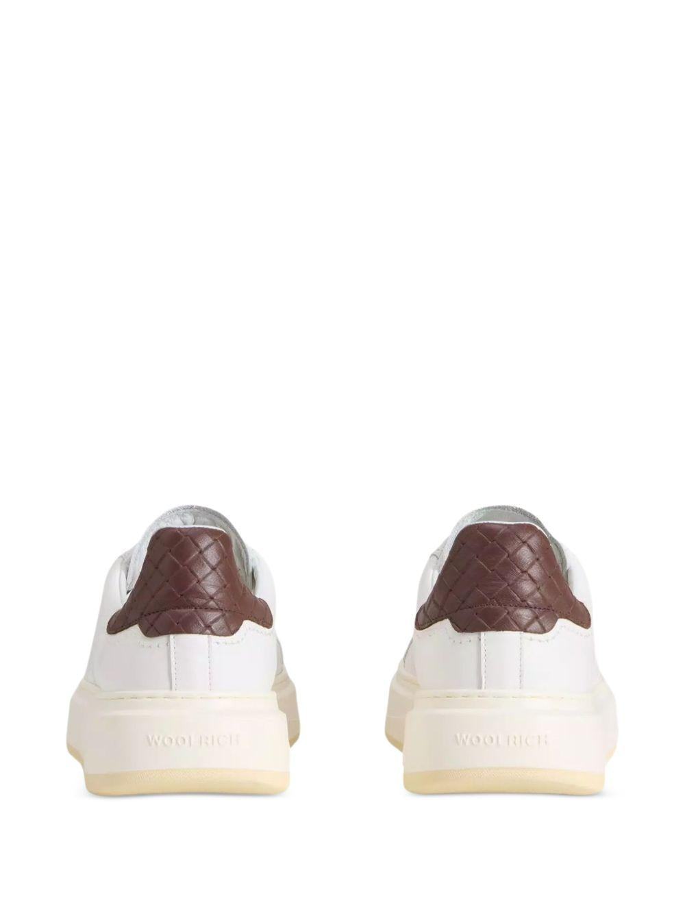 Sneakers Arrow bianche/testa di moro 