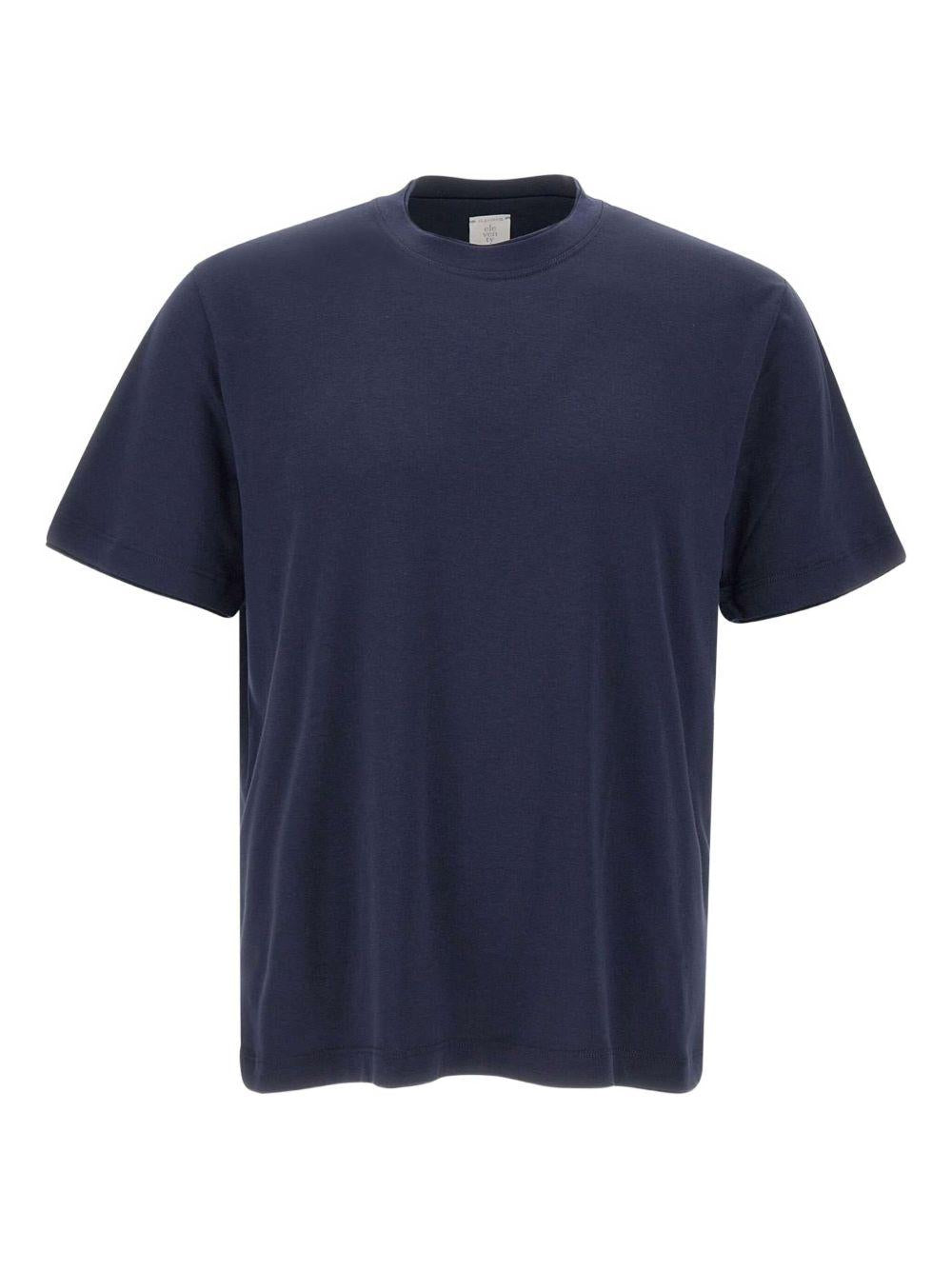 T-shirt girocollo blu 