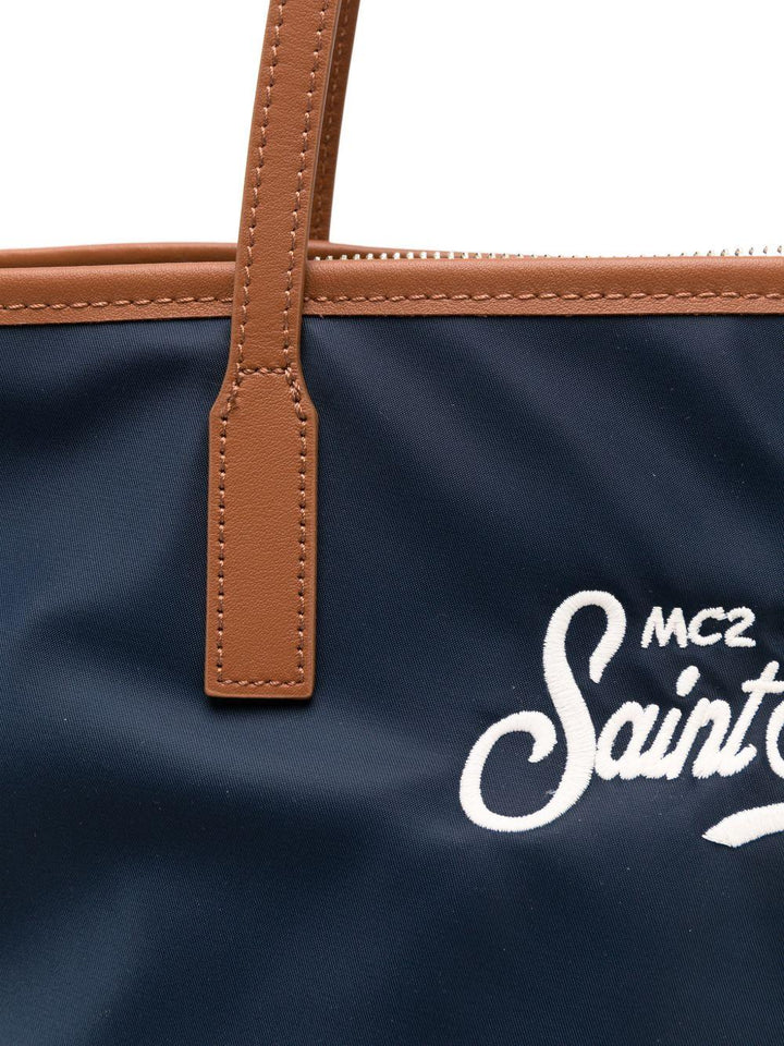 Borsa tote Lou con logo ricamato 