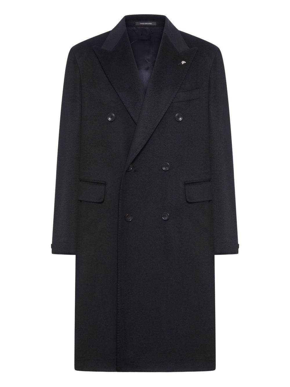Cappotto doppiopetto blu 