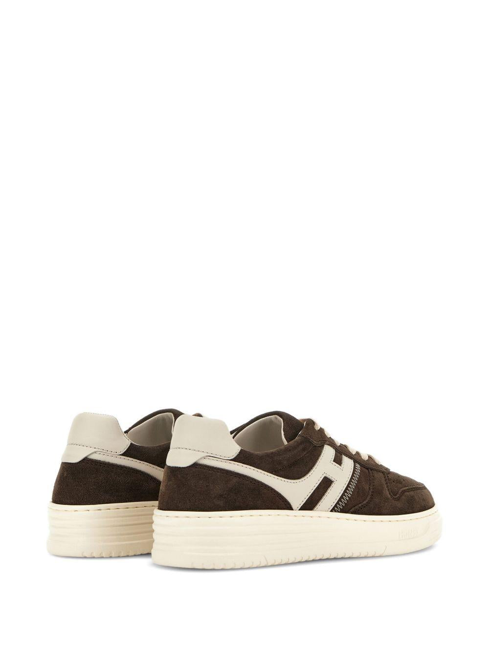 Sneakers beige e bianco crema con inserti 