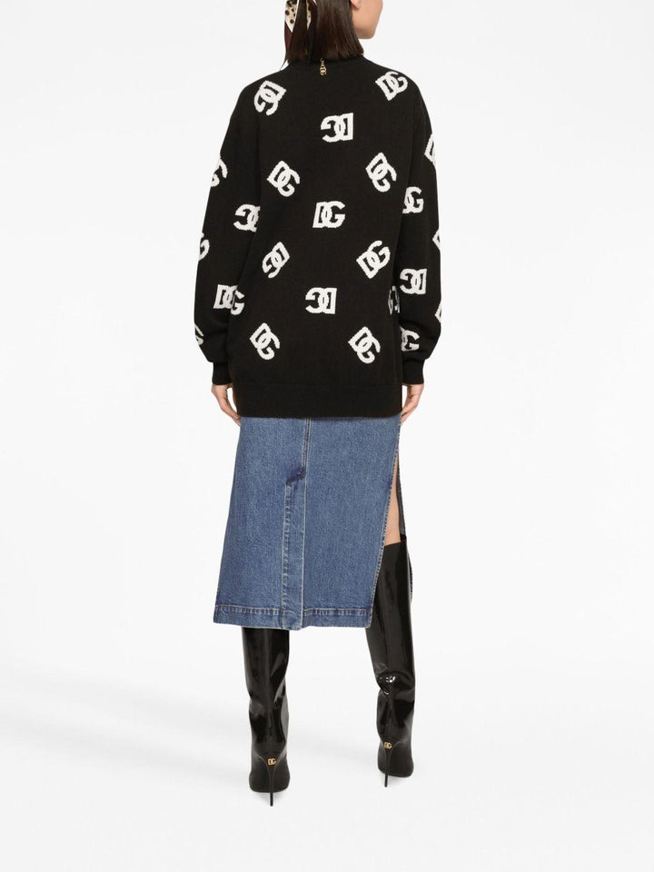 Cardigan con logo 