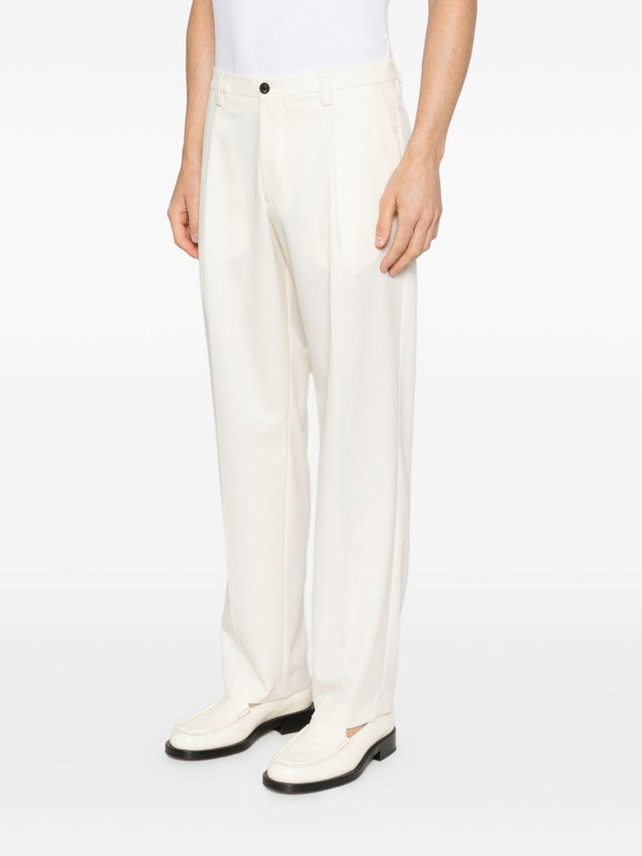 Pantaloni sartoriali panna 