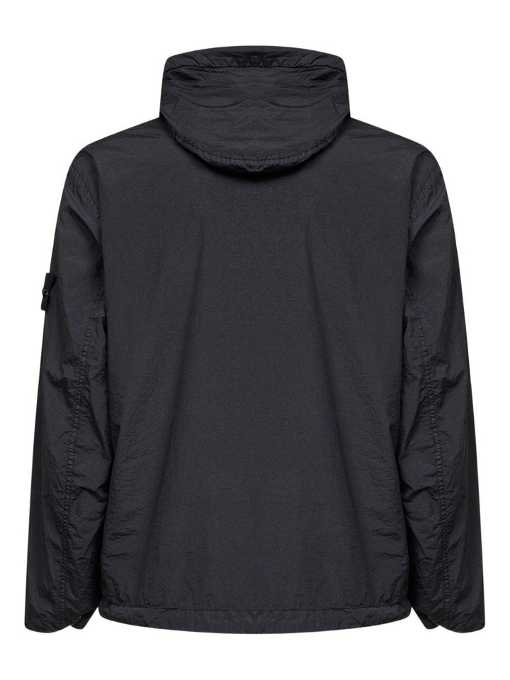 Giacca Crinkle Reps NY con cappuccio nero 