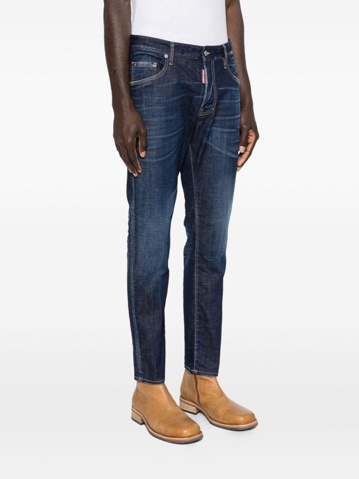 Jeans blu navy cinque tasche 