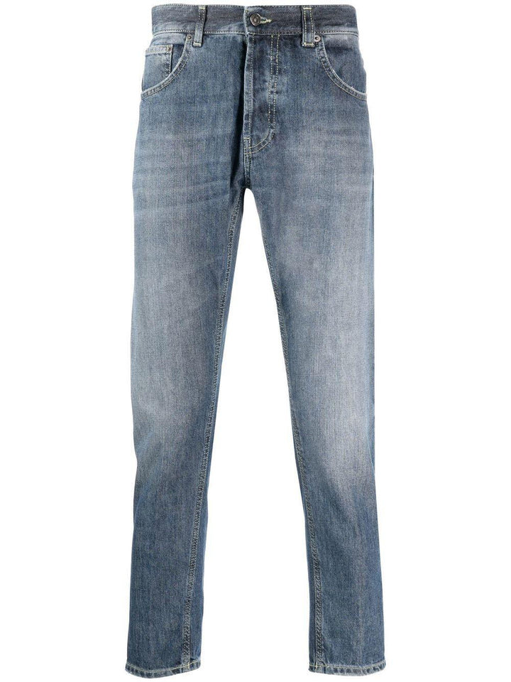Jeans diani a vita media blu