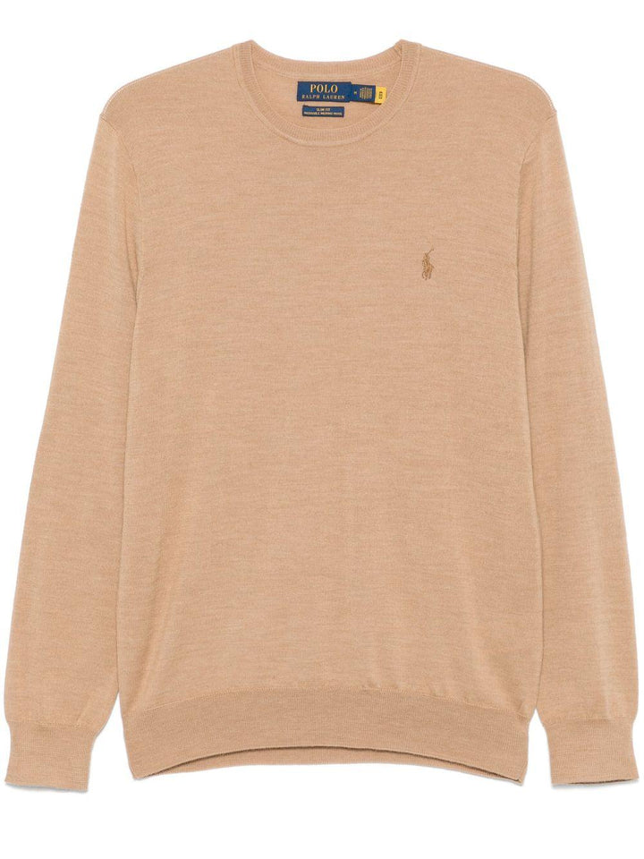 Maglione marrone cammello Polo Pony 