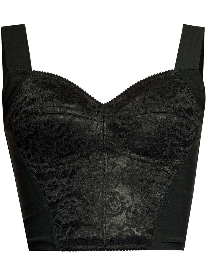 Corsetto con bordo in pizzo 