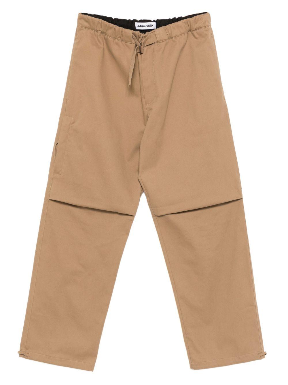 Pantaloni sabbia a strati con coulisse 