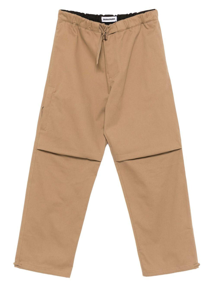 Pantaloni sabbia a strati con coulisse 
