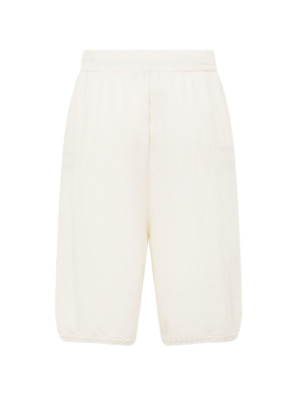 Shorts neroi in maglia con coulisse 