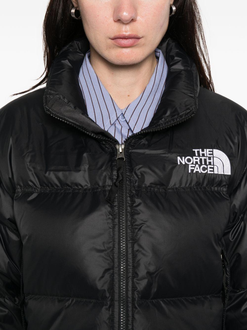 Piumino crop nero 