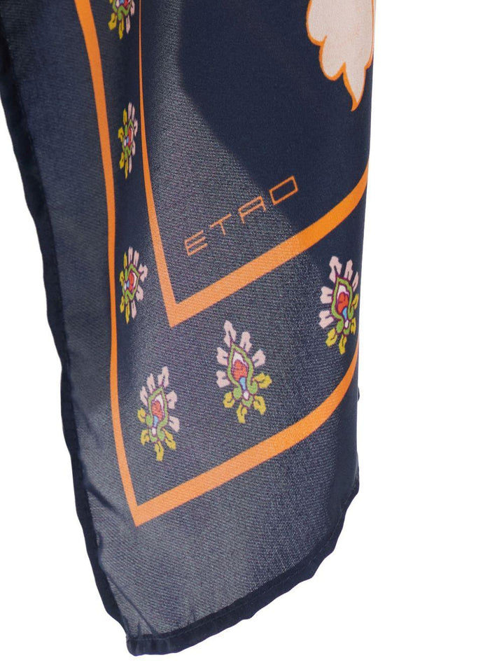 Gilet in seta con stampa floreale 