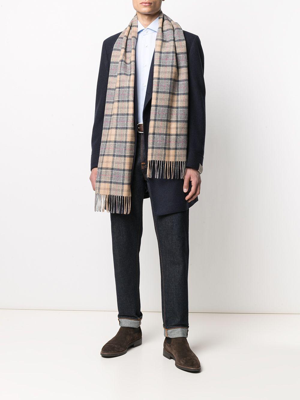 Sciarpa tartan beige 