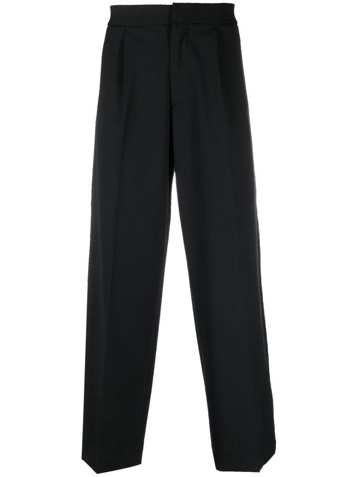 Pantaloni neri sartoriali a vita media 
