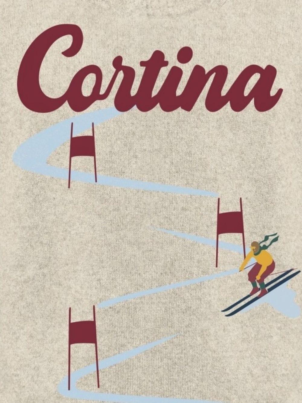 Maglione beige Cortina Ski Race 