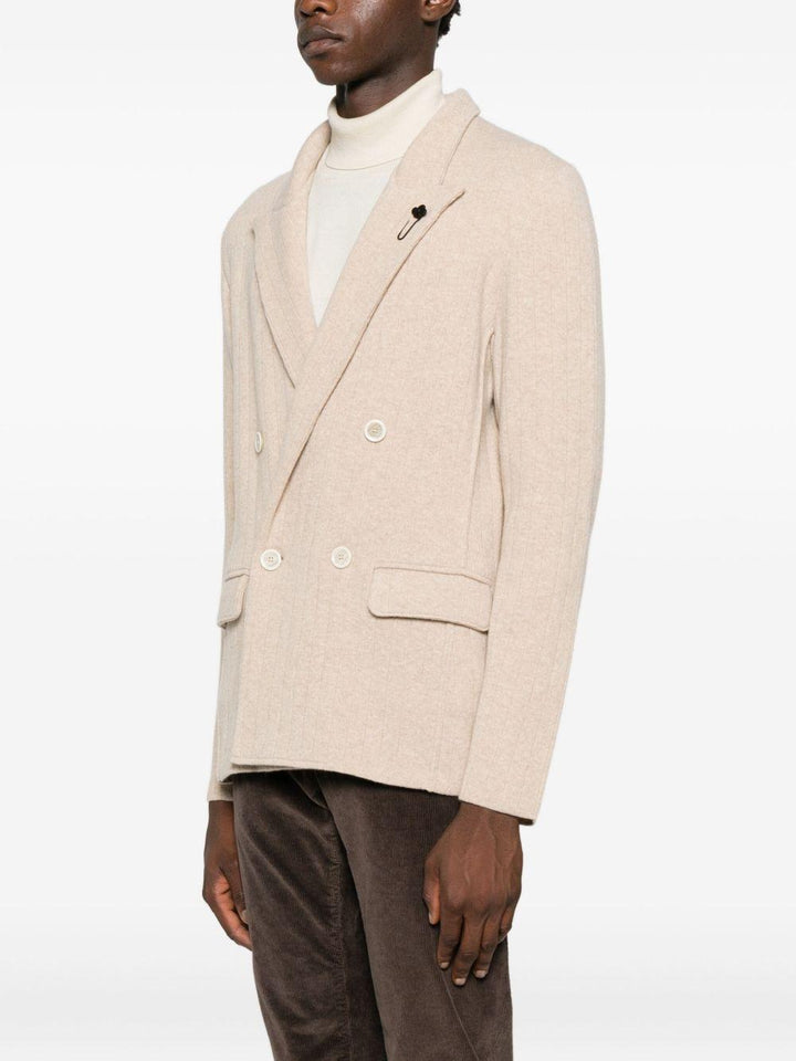 Giacca doppiopetto beige chiaro 