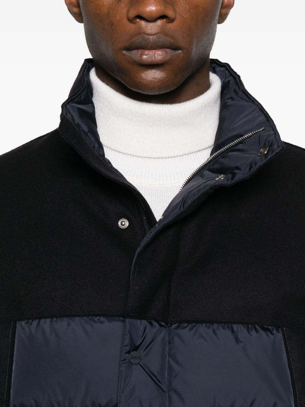 Piumino trapuntato blu navy