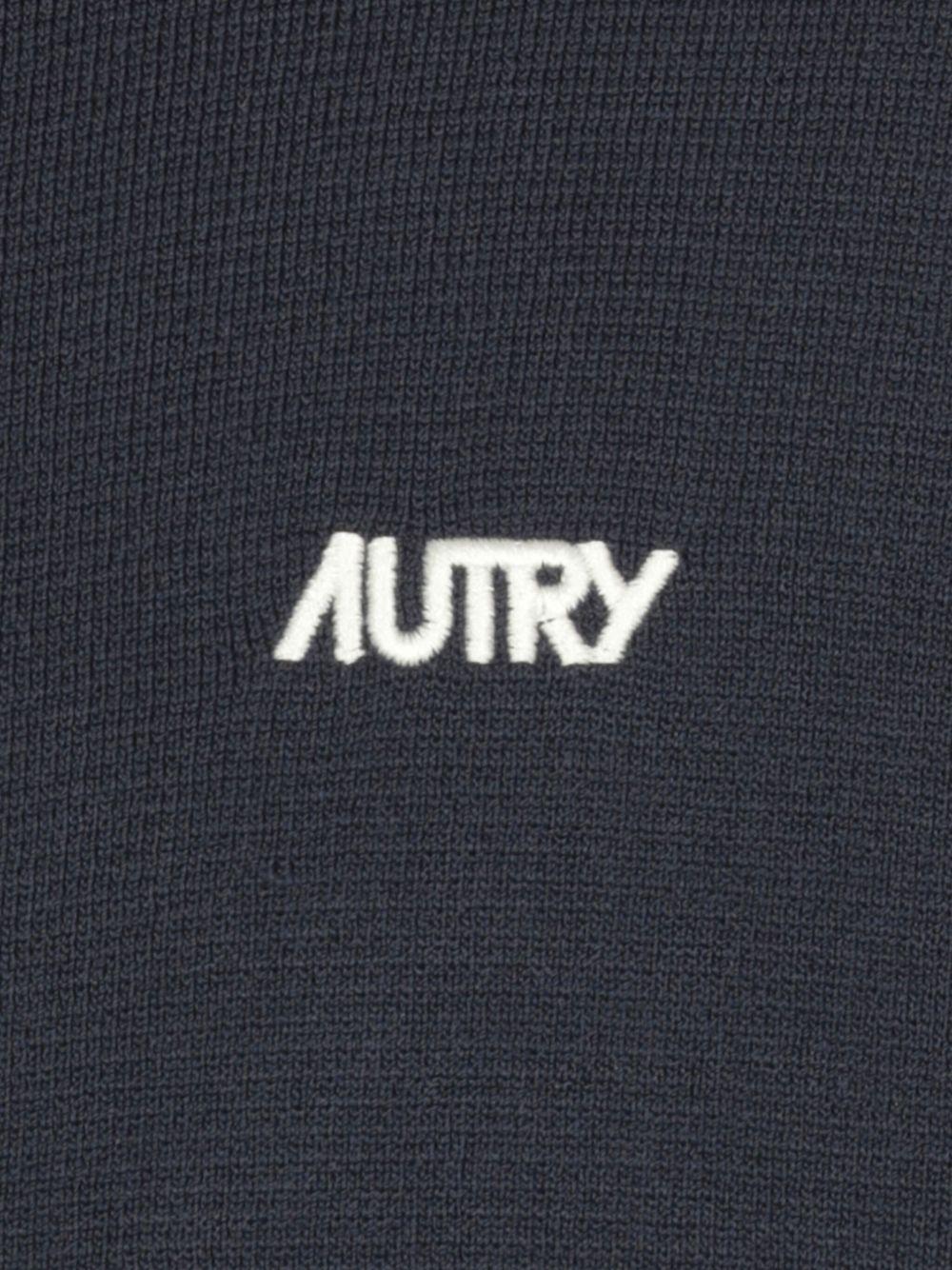 Felpa blu navy con zip 