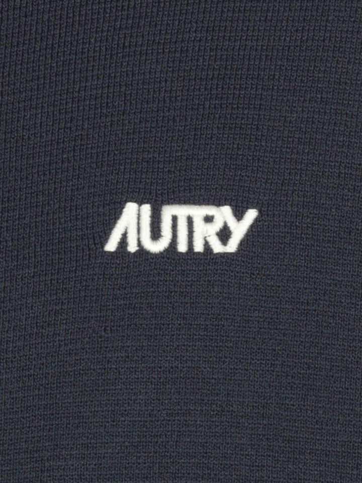 Felpa blu navy con zip 