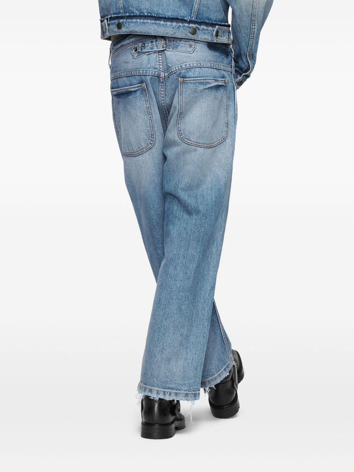 Jeans crop blu 