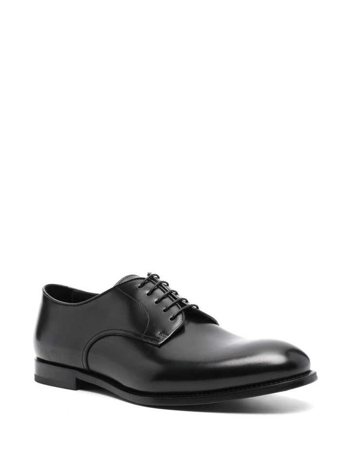 Derby nero in pelle 