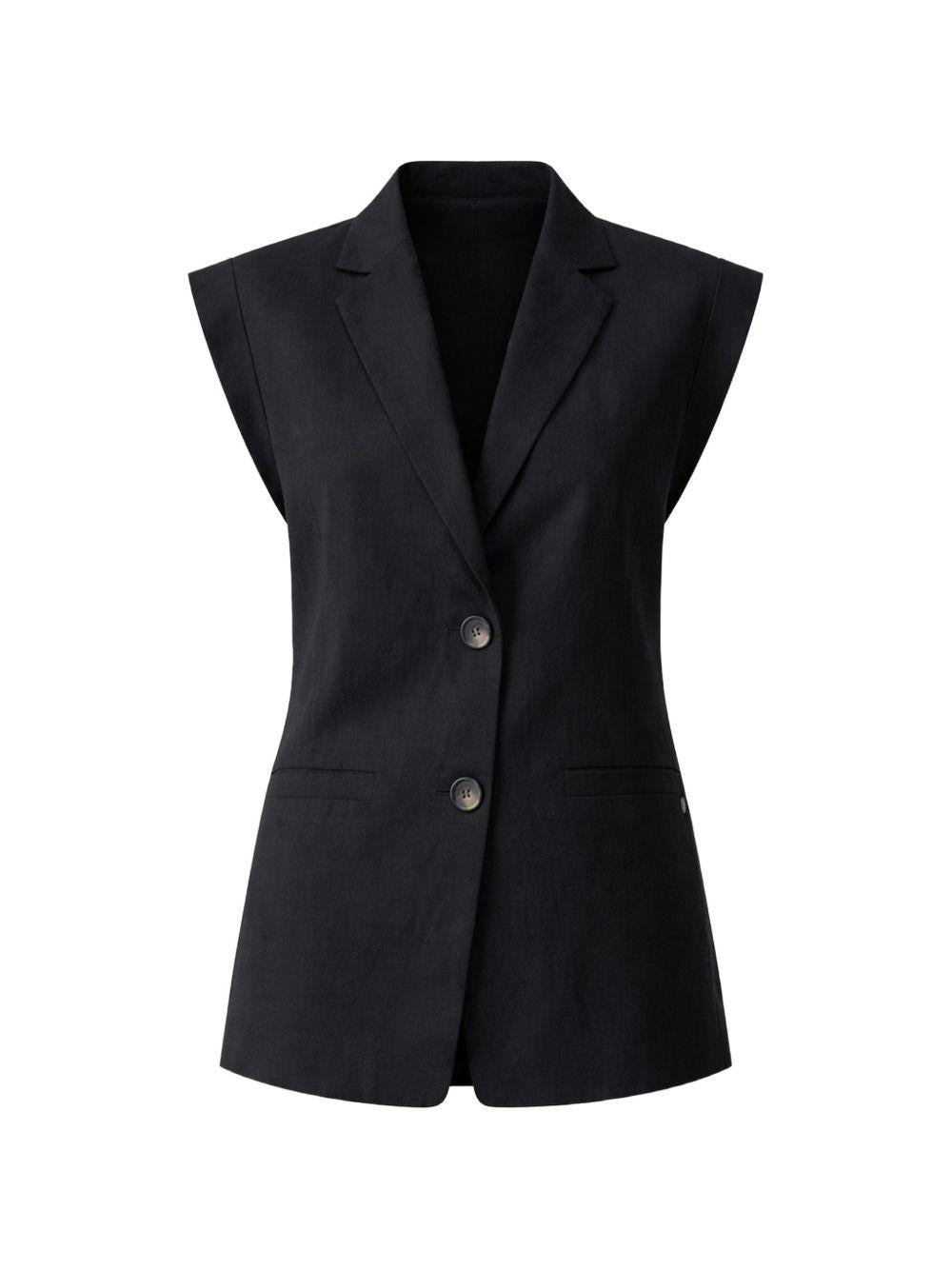 Gilet con bottoni 