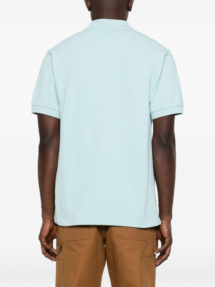 Polo con patch floreale glace 