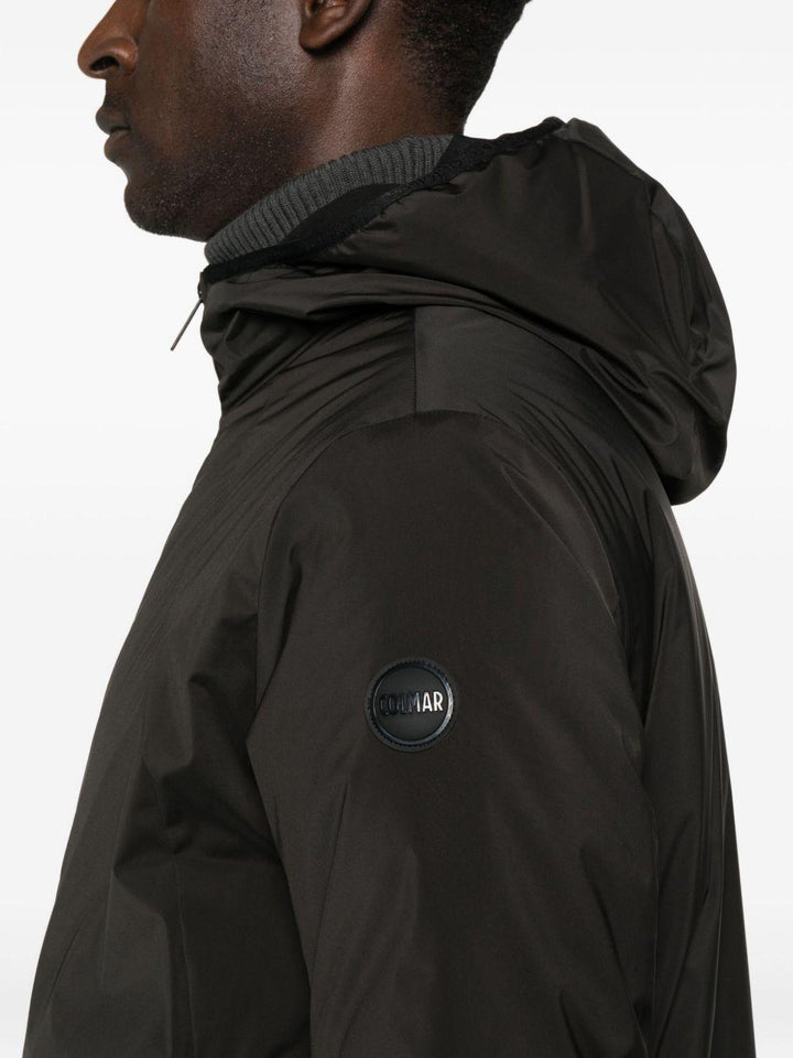 Cappotto nero con zip