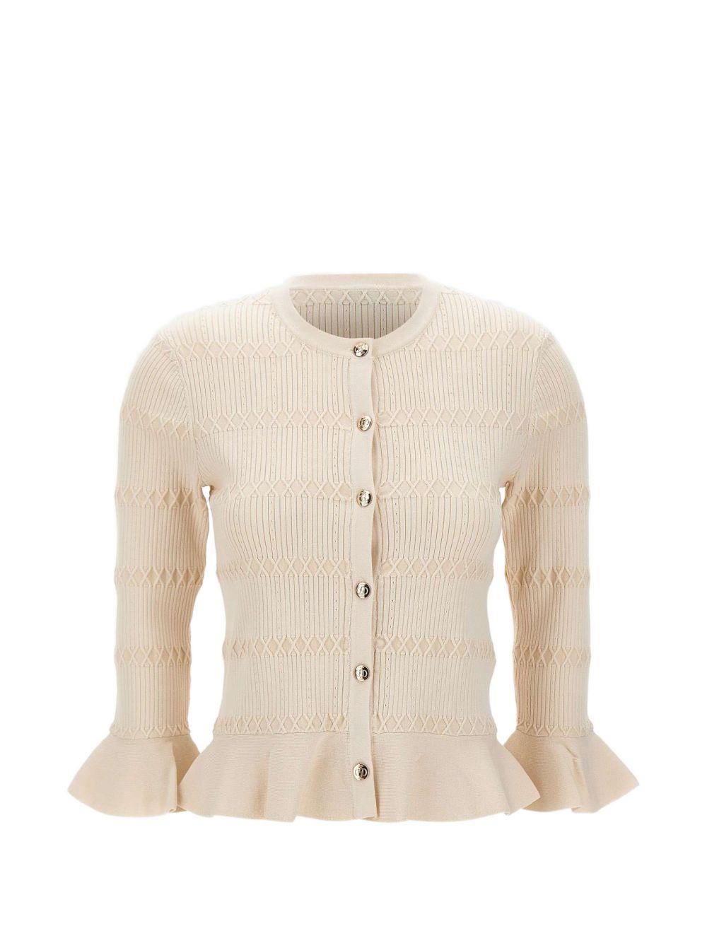 Cardigan con ruches 