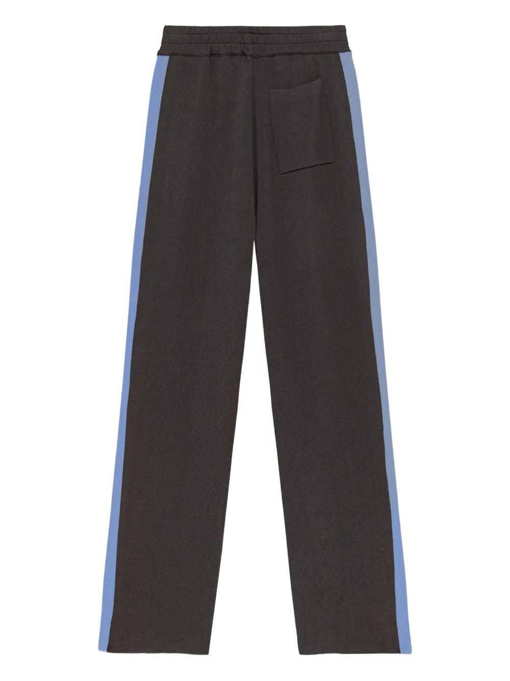 Pantaloni sportivi grigio con bande 